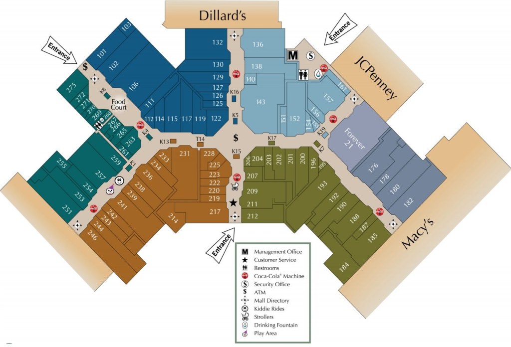 acadiana mall map - Acadiana Mall shopping plan  Shopping mall design, Mall design, Mall
