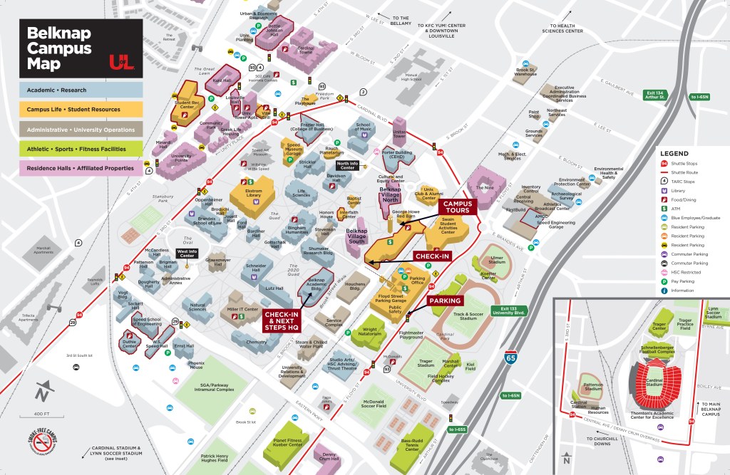 belknap campus map - Admitted Student Day