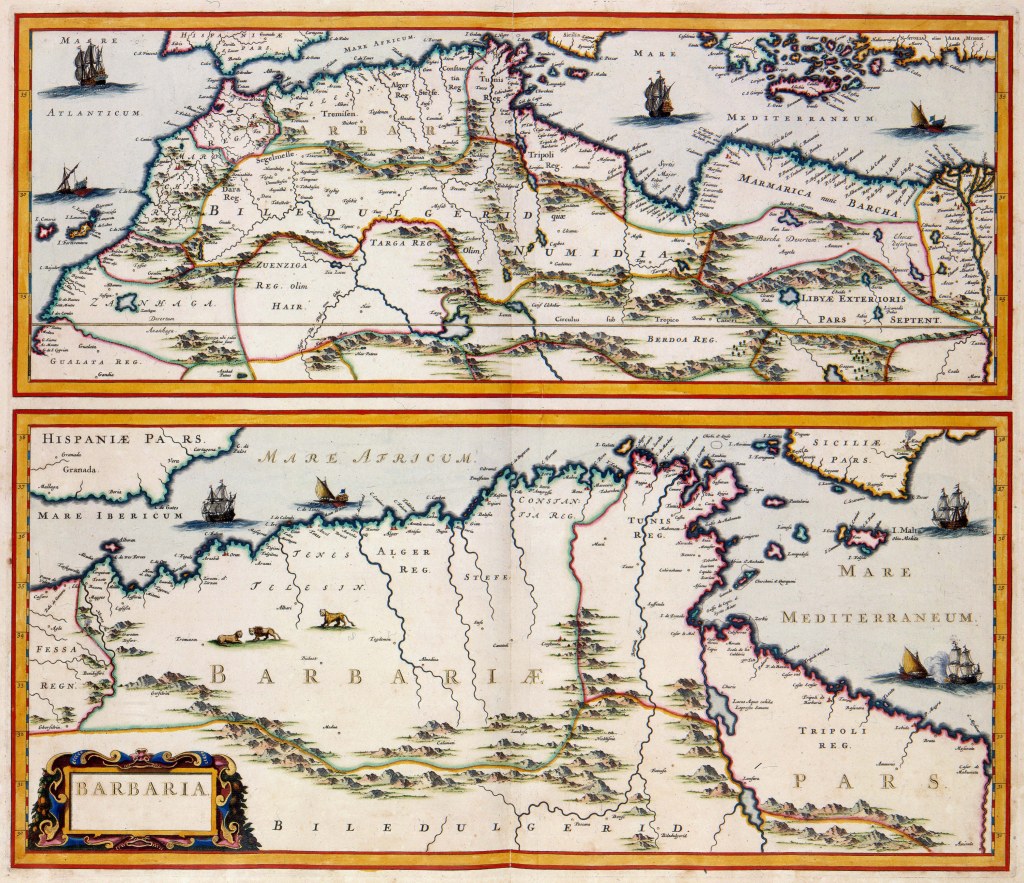 barbary pirates map - Barbary Coast - Wikipedia