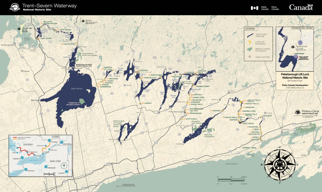 chart trent severn waterway map - Brochures and publications - Trent-Severn Waterway National