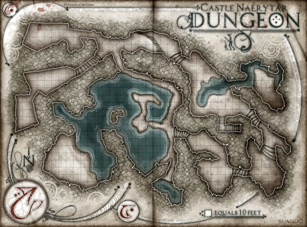 castle naerytar map - Castle Naerytar: Dungeon (DM/Player Versions) — Jared Blando
