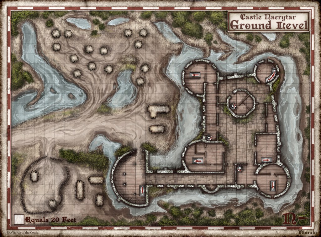 castle naerytar map - Castle Naerytar - Hoard of the Dragon Queen - etools
