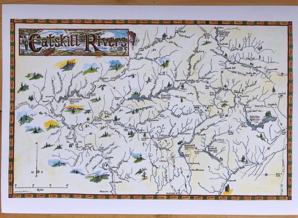 catskill fishing map - Catskill Rivers Maps — Catskill Fly Fishing Museum