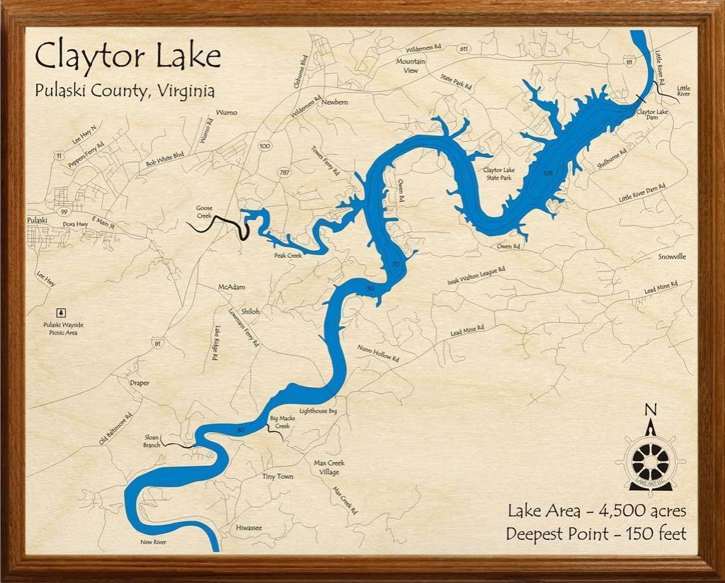 claytor lake map - Claytor Lake  Lakehouse Lifestyle