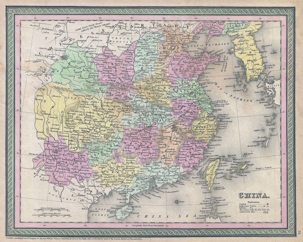 china map 1850 - File: Mitchell Map of China - Geographicus - China-mitchell