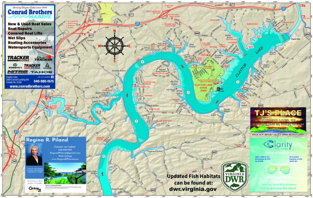 claytor lake map - Map & Stats — Friends of Claytor Lake