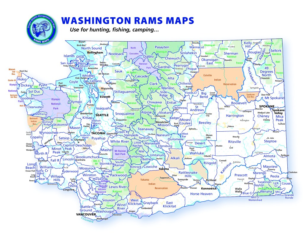 washington game management units map - Washington RAMS Maps