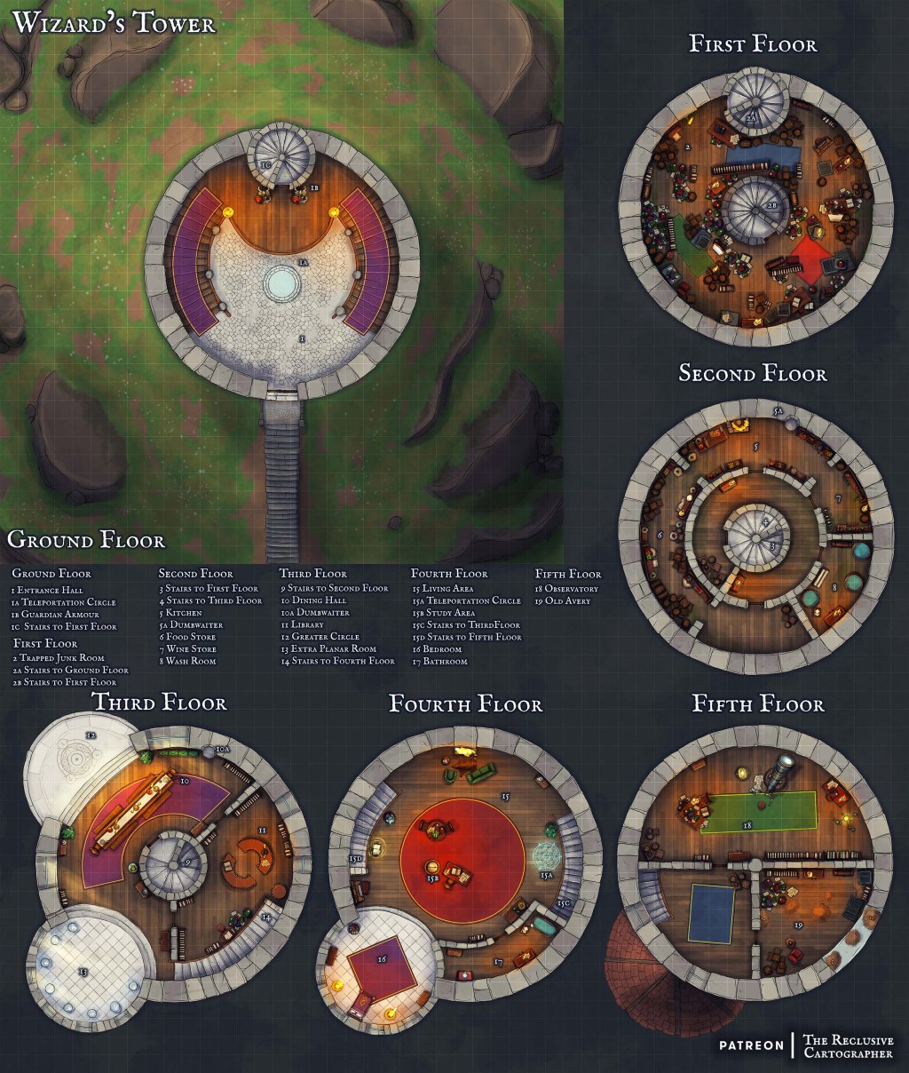 wizard tower battle map - Wizard