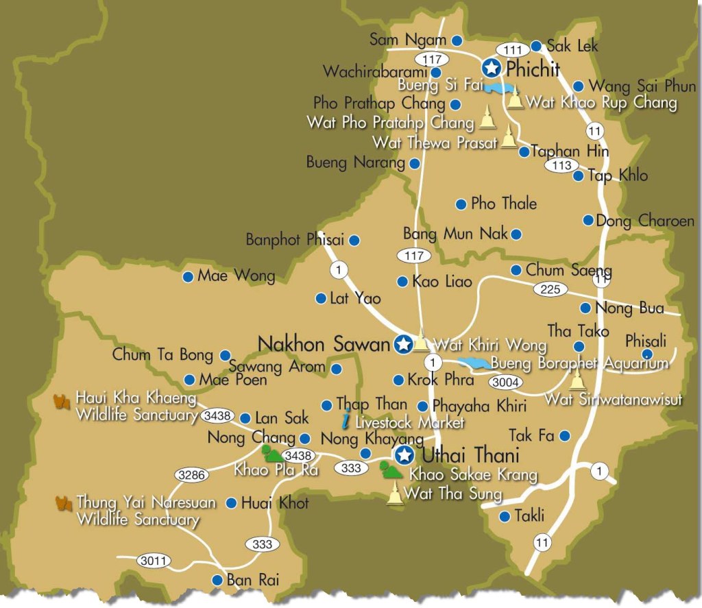 uthai sawan thailand map - Uthai Thani – Nakhon Sawan – Phichit  Driving In Thailand